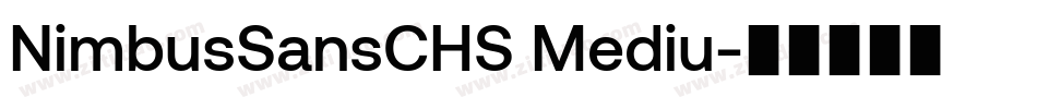 NimbusSansCHS Mediu字体转换